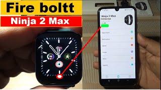 Fire boltt Ninja 2 Max | Fire Boltt Ninja h2 Max Smartwatch Connect to Phone | Unboxing & Review