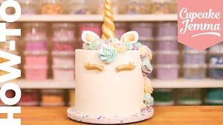 Full Unicorn Cake Tutorial & How-To | Cupcake Jemma