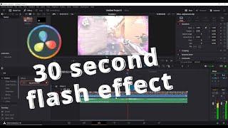 EASY TO FLASH effect for yours edit on Davinci Resolve 17/18