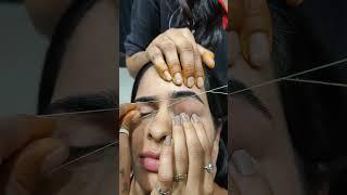 threading tutorial  #trendingshorts #salon #eyeliner #eyebrows #trending #threadingtutorial