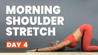 20 Minute Morning Shoulder Stretch Yoga - 21 days of free live online yoga classes - (Day 4)