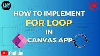 How to implement For Loop in PowerApps #powerapps #canvasapp