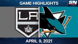 NHL Game Highlights | Kings vs. Sharks – Apr. 09, 2021