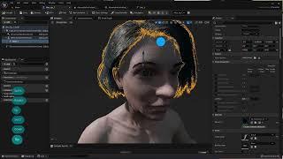 Applying groom hair in Unreal engine 5