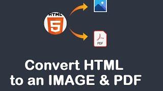 Convert HTML content to high quality image and PDF