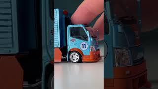 Custom Truck by Micro Turbo #diecast #gulf #microturbo #hotwheels #hotwheelscustom #monoblockwheels