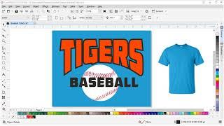 CorelDRAW Screen Printing Project: T-shirt Design and Mockup