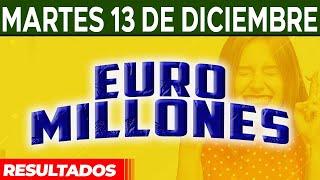 Resultado del sorteo Euromillones del Martes 13 de Diciembre del 2022. 