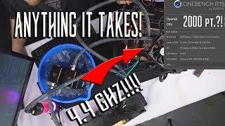 Ryzen 2700x 4.4Ghz EXTREME overclocking! (2000 pts in Cinebench?)