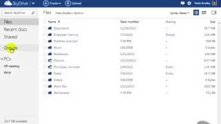 Microsoft Excel 2013 Tutorial 112  How to Use SkyDrive