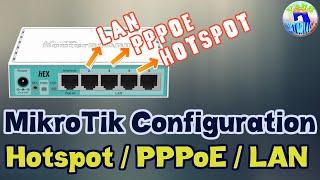 How to Setup MikroTik LAN + PPPoE + Hotspot Configuration in One Device 2021 [Tagalog]