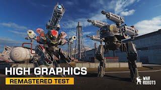 War Robots Remastered, High definition graphics seen for the very first time.   looks great.