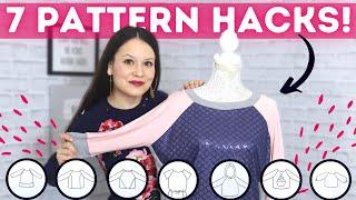 7 HACKS for ANY raglan sleeve top patterns!