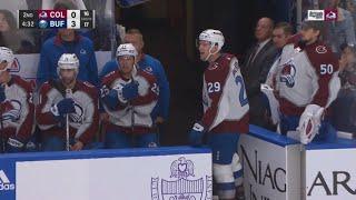 MacKinnon gets unsportsmanlike + misconduct shouting at ref after Makar injury