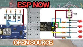 Controlling LED with ESP8266 using the ESP NOW protocol | IoT project