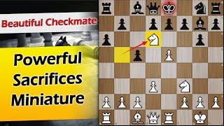 Powerful Sacrifices in a short game | Rossolimo vs Romanenko 1948
