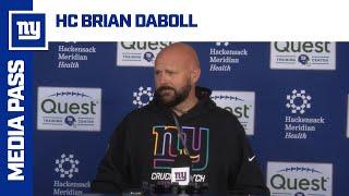 Coach Brian Daboll Provides Final Updates before MNF | New York Giants