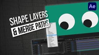 Why You should UTILIZE SHAPE LAYERS and MERGE PATHS in After Effects | Tutorial Tuesday