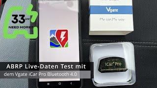 Dacia Spring - Live-Daten Test ABRP und Vgate iCar Pro Bluetooth OBD Adapter