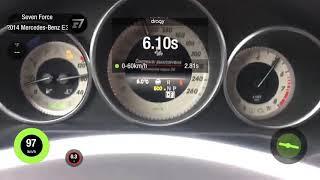 Разгон MB E350 в кузове W212  3,5 литра ПОСЛЕ чип-тюнинга Acceleration mercedes w212