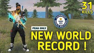 SOLO VS SQUAD || WORLD RECORD IN PEAK !!! ONLY PEAK 31 KILLS MAKING HISTORY |99% HEADSHOT INTEL I5