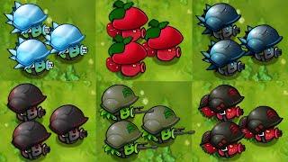 PVZ 1 Fusion Challenge - All Puff Shroom Plant PvZ Epic Mod Vs Gargantuar Zombie - Who Will Win?