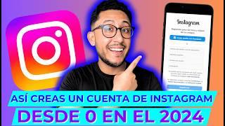 Cómo CREAR una CUENTA de INSTAGRAM en el 2024