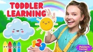 Baby & Toddler Learning Video - Learn Colors, First Words & weather w/ Silly Ms Lily | Learn to Talk