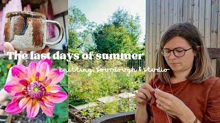 Knitting, baking & dyeing | two warm days after a summer of rain