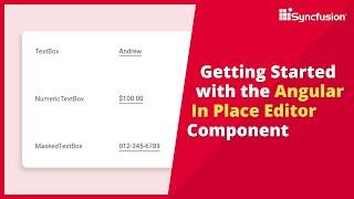 Getting Started with the Angular In-place Editor Component