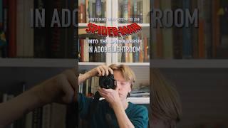 how to make your photos look like SPIDER-MAN INTO THE SPIDERVERSE! ️ #spiderman #lightroom