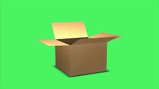 3D BOX Folding Animation Green Screen