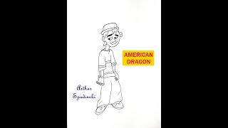 How to Draw Arthur Spudinski from American Dragon animation step by step | #shorts