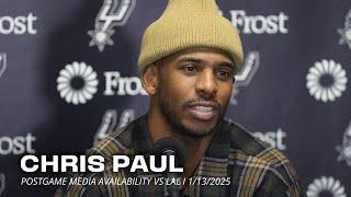 Chris Paul Postgame vs Los Angeles Lakers | 1.13.2025