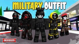 5 MILITARY Outfit Ideas In Brookhaven ID/CODES - Roblox Part 2