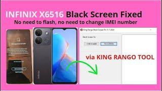 MDM Solution, INFINIX SMART 7 HD X6516 Black Screen FIXED via KING RANGO TOOL No need to flash....