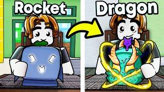 Trading From Rocket To DRAGON Before Rework In Blox Fruits (Roblox)