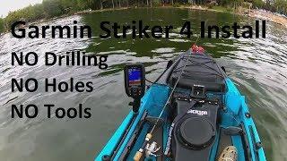 Garmin Striker 4 Kayak Install...Simple Transducer Mounting Option