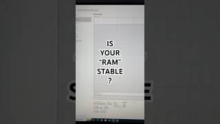 Easiest way to check your PC’s RAM stability #shorts #pc #ram #oc #xmp #overclock #stresstest