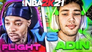 ADIN PULLED UP ON FLIGHTREACTS AND THIS HAPPENED... (ADIN ROSS VS FLIGHTREACTS NBA 2K21)