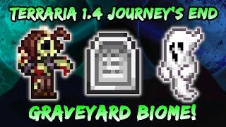 NEW Graveyard Mini Biome in Terraria Journey's End 1.4! Terraria Echo Blocks & Spectre Goggles!