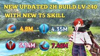 Toram Online - New 2H Build Lv.240 "Aura Hunter" With T5 Skills | Mid Budget Build