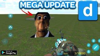 ОБНОВА DMOD GARRY'S MOD НА АНДРОИД ОБЗОР MEGA UPDATE DMOD MOBILE ANDROID GAMEPLAY SANDBOX OBUNGA