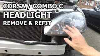 How to Remove & Refit Corsa / Combo C Headlights