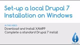 Set-up a local Drupal 7 installation on Windows