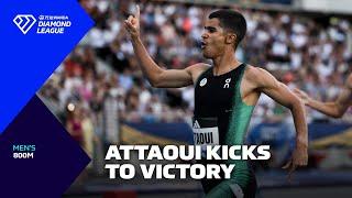 Mohamed Attaoui kicks to victory in Paris 800m - Wanda Diamond League 2025