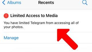 Fix limited access to media you have limited telegram from accessing all of your photos ios iphone