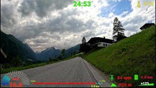 30 minute Indoor Cycling Workout Kaprun Austria Alps Telemetry 4K Video