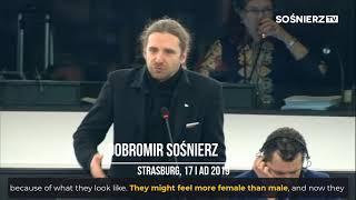 Trolling of the feminists by Dobromir Sośnierz — to be a woman is my right as a man.