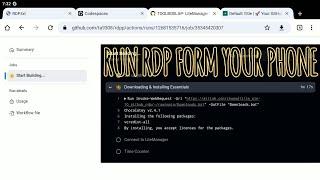 How to create own RDP in GitHub 2025 your phone